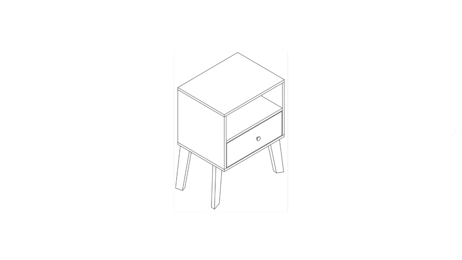 Homedepot Hy01639y Classic And Vintage 15 Inch Black 1-drawer Side Table Instruction Manual