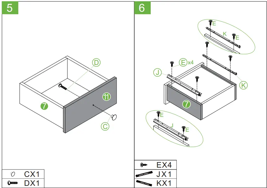 HOMEDEPOT HY01639Y Classic and Vintage 15 Inch Black 1-Drawer Side Table-fig10