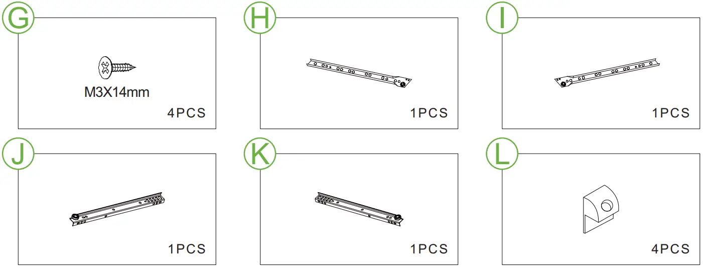 HOMEDEPOT HY01639Y Classic and Vintage 15 Inch Black 1-Drawer Side Table-fig4