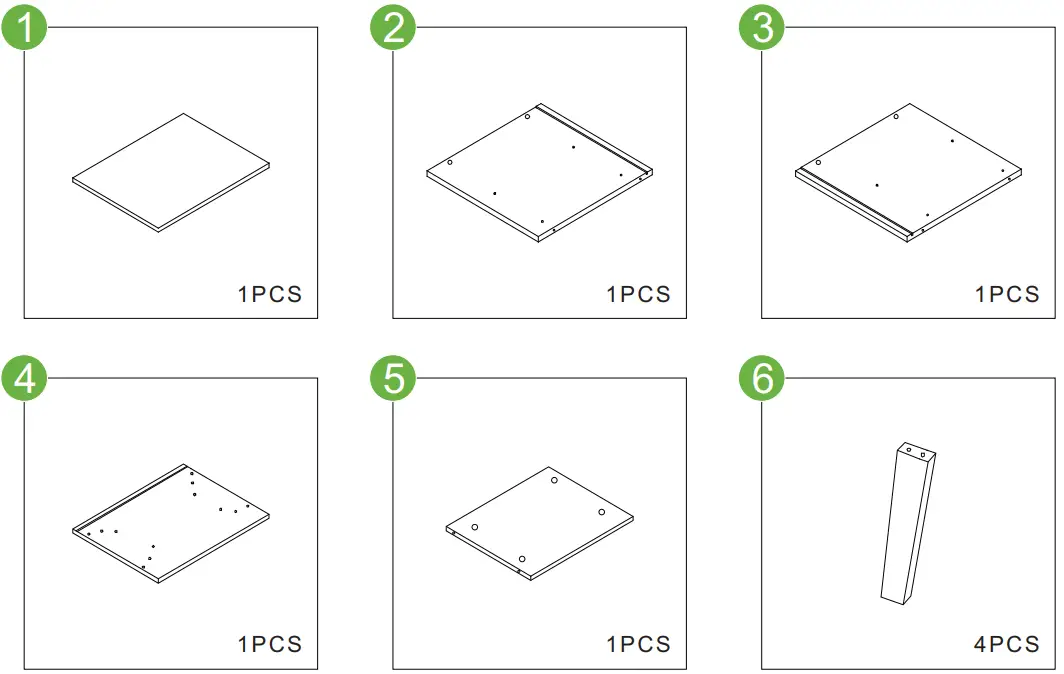 HOMEDEPOT HY01639Y Classic and Vintage 15 Inch Black 1-Drawer Side Table-fig6
