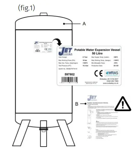 WOLSELEY S04912 Potable Water Vessels fig 1