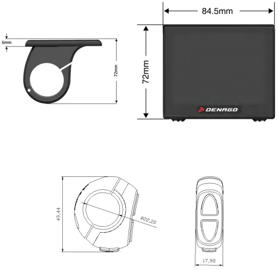 DENAGO K5242 LCD City Model 1 Top-Tube eBike-fig2