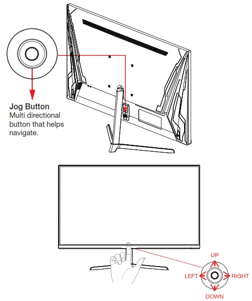 Pixio PX248 Prime Advanced Gaming Monitor - Control Panel