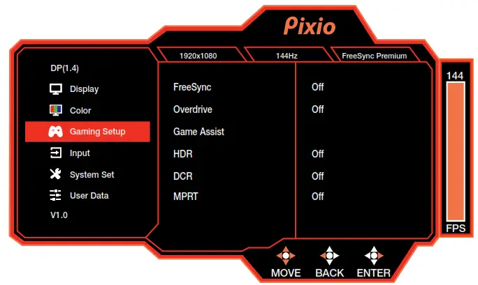 Pixio PX248 Prime Advanced Gaming Monitor - Gaming Setup