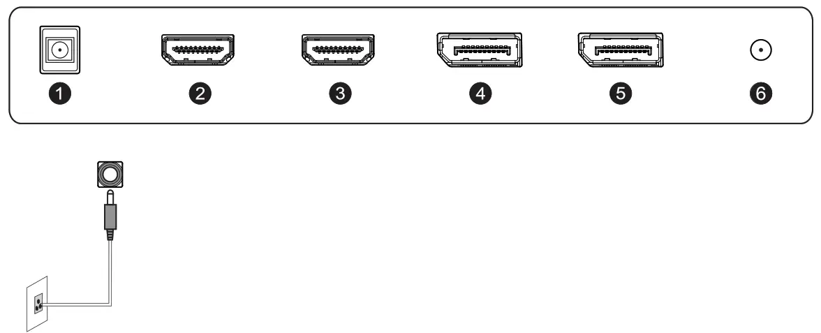 Pixio PX248 Prime Advanced Gaming Monitor - Monitor Inputs