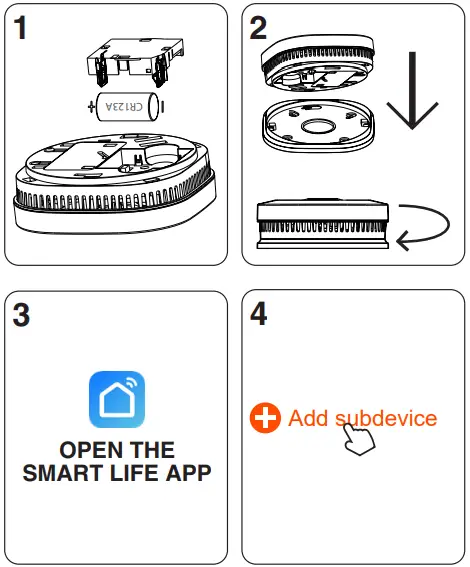 Alecto-SMARTSMOKE11-Magnetic-Mount-for-Smoke-Detector-FIG-1
