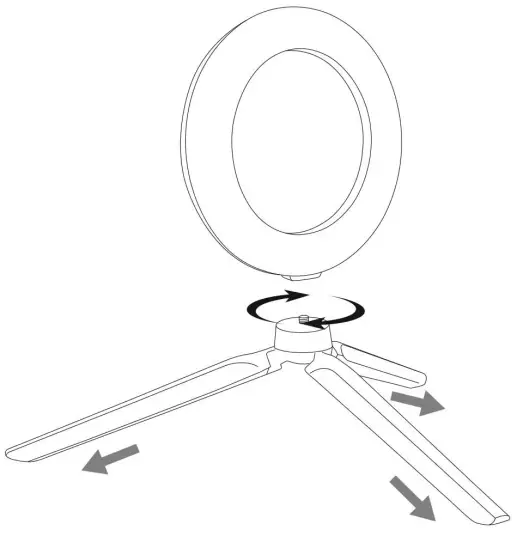BOWER 563345 6 inch White RGB Ring Light fig 2