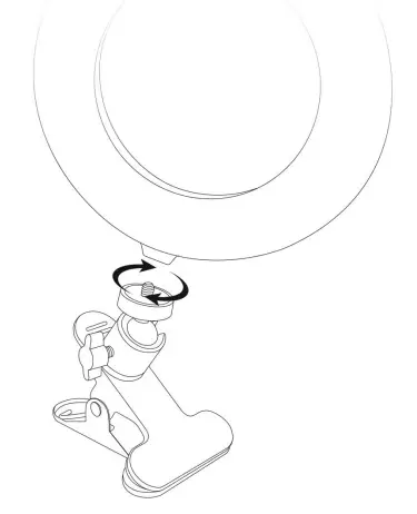 BOWER 563345 6 inch White RGB Ring Light fig