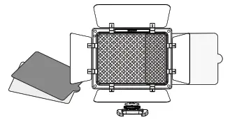 YONGNUO YN300 III Pro LED Video Light tripod directly5