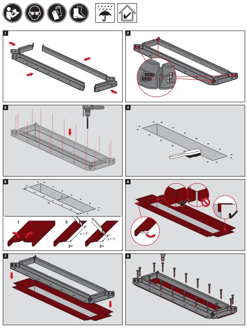 HILTI CFS-MSL FGR Floor Grid Frame fig 1