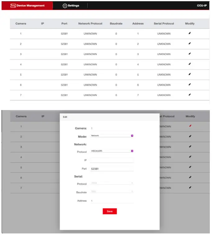 AIDA CCU-IP Professional Broadcast PTZ Joystick Controller-FIG20