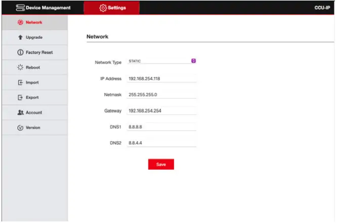 AIDA CCU-IP Professional Broadcast PTZ Joystick Controller-FIG21