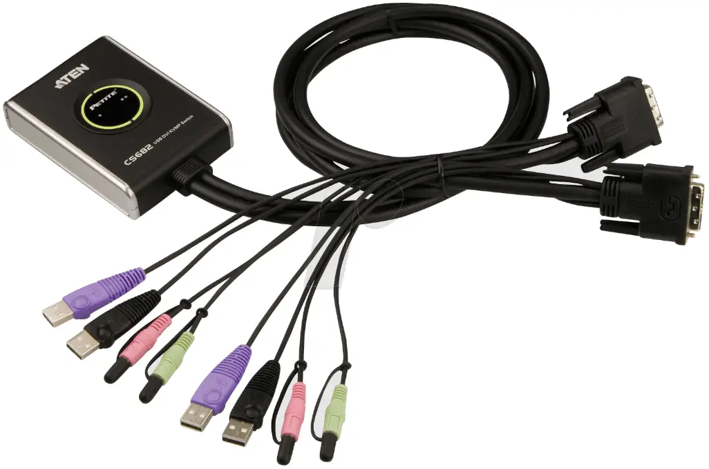 CS682 2-Port USB 2.0 DVI KVM Switch with Audio