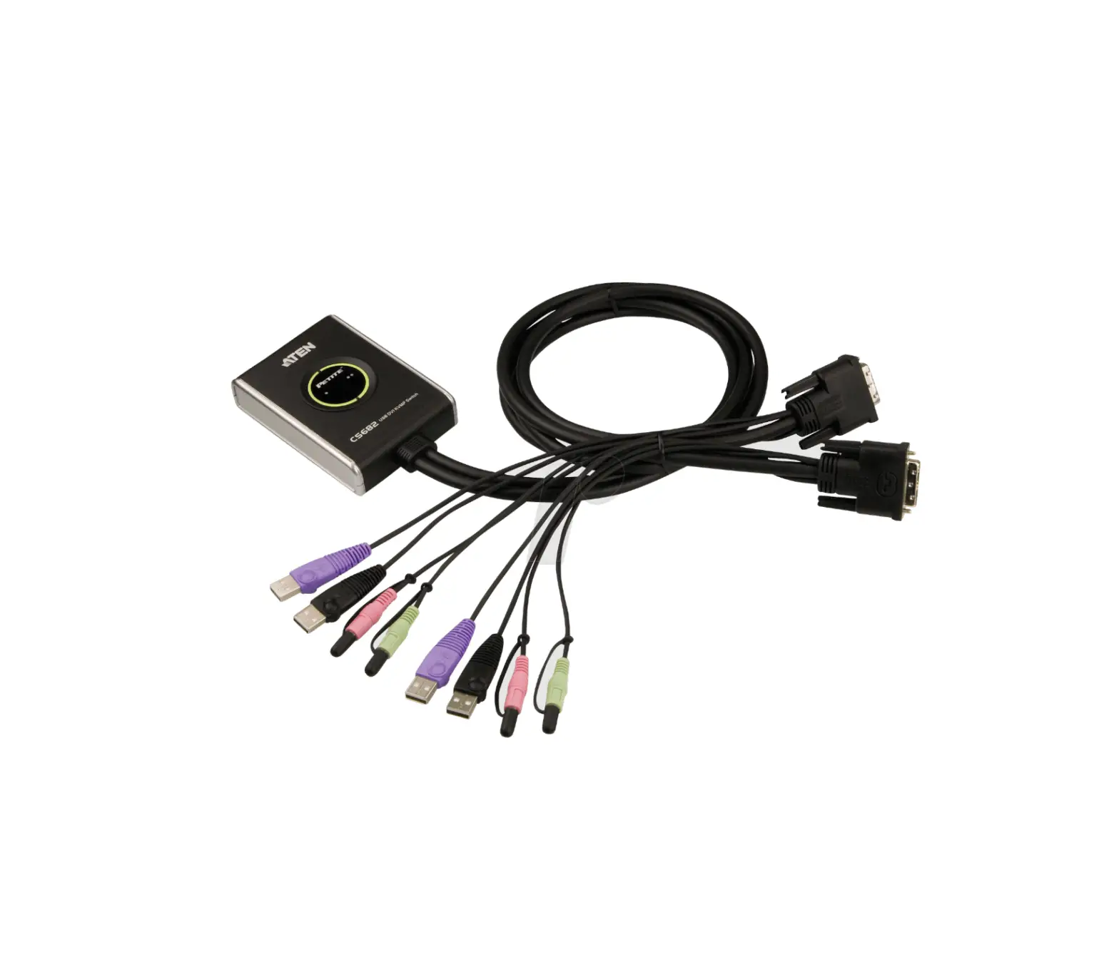 Aten Cs682 2-port Usb 2.0 Dvi Kvm Switch With Audio User Guide