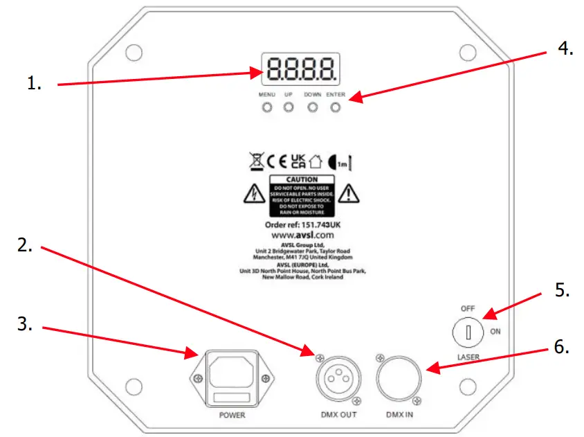 qtx 151743UK Pentaflash 5 In 1 LED and Laser Effect Lightqtx 151743UK Pentaflash 5 In 1 LED and Laser Effect Light - fig - fig