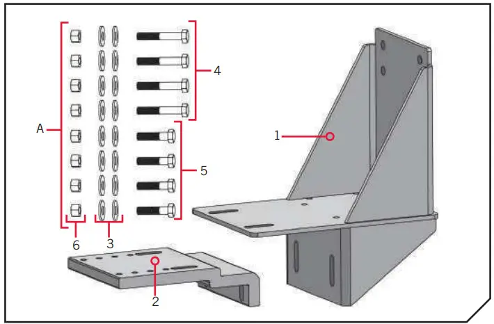 TALON 1810225 Pontoon Edge Mount Kit