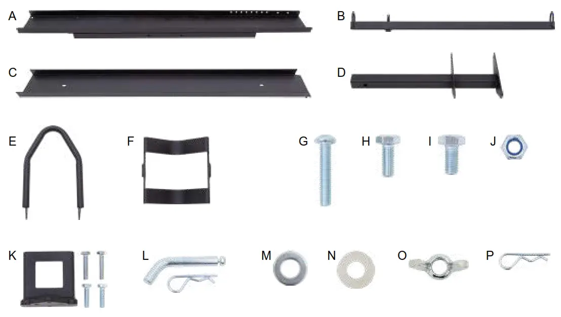 BLACKWIDOW MCC 600 Steel Motorcycle Carrier - PARTS