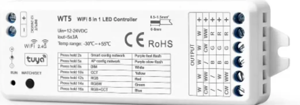 HOMCLOUD-SK-WT5-WiFi-&-RF-5-in1-LED-Controller-prioduct-imageHOMCLOUD-SK-WT5-WiFi-&-RF-5-in1-LED-Controller-prioduct-image