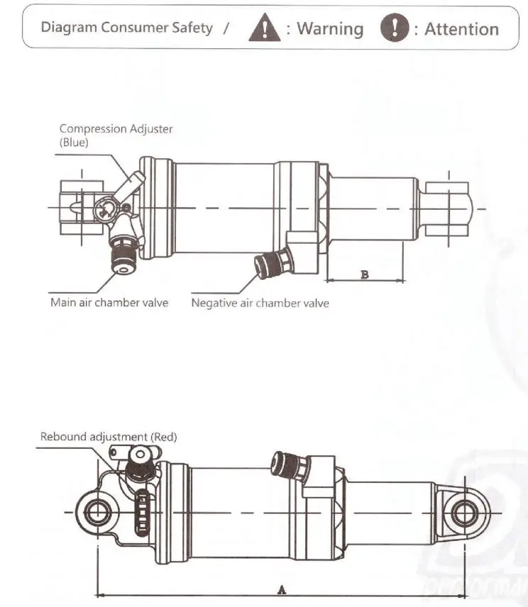 DNM AO-42RC Mountain Bike Rear Shock Absorber User Manual - DNM Air Shock AOY-36RC Product Description