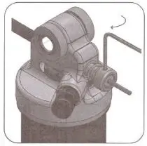 DNM AO-42RC Mountain Bike Rear Shock Absorber User Manual - Use the hex wrench to turn clockwise direction and tighten