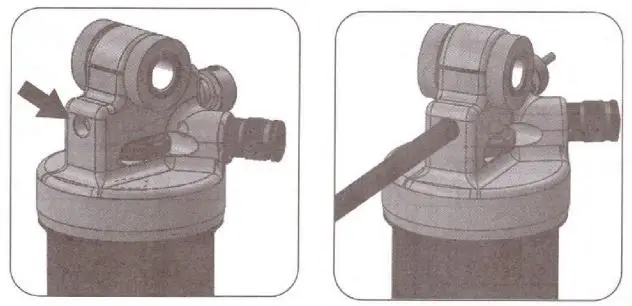 DNM AO-42RC Mountain Bike Rear Shock Absorber User Manual - Use the steel cable through the center hole