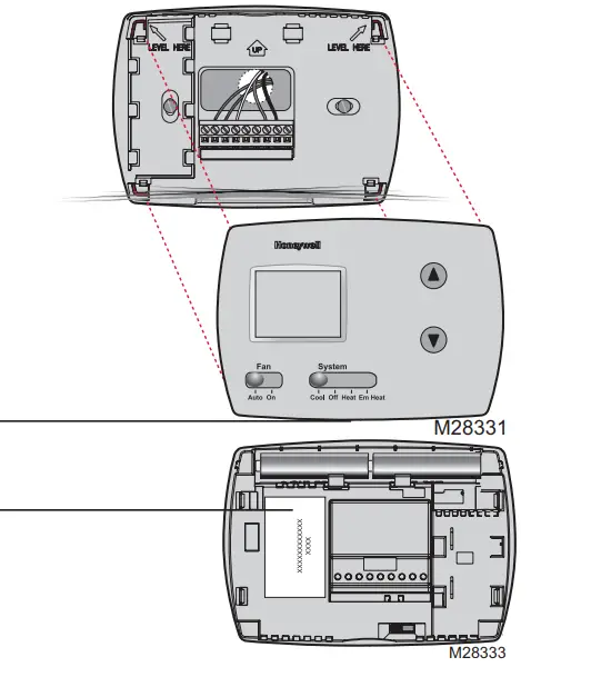 Honeywell RTH3100C Digital Thermostat - FIGURE 1