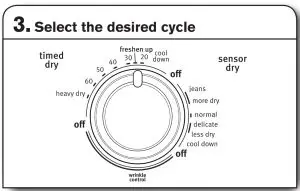Select the desired cycle