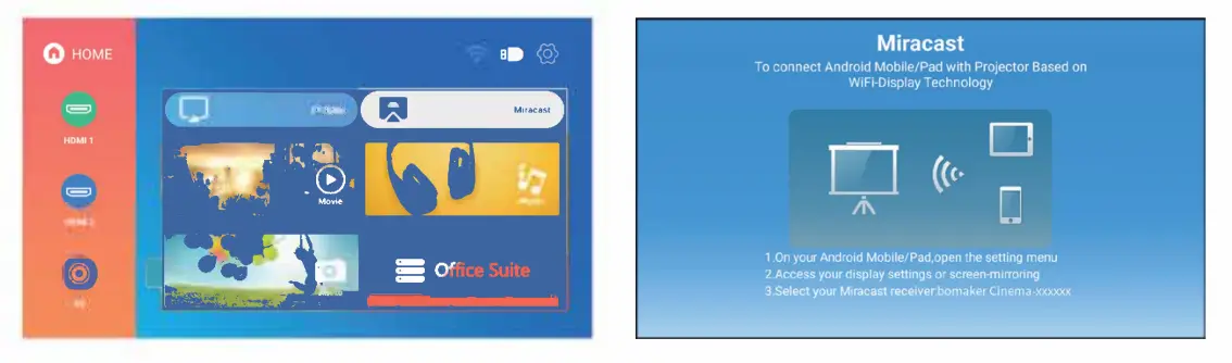 Bomaker cinema 500 MAX native Full HD 1080P LED Projector-26