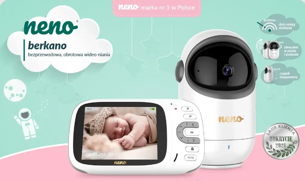 Neno Berkano Wireless Rotating Baby Monitor User Manual
