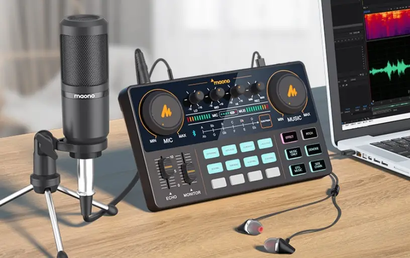 Maono Am200 Series Portable Live Streaming And Podcast Console For Computer And Smartphone User Manual