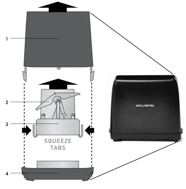 ACURITE 00875 Digital Rain Gauge with Wireless Self-Emptying Rain Collector - Features