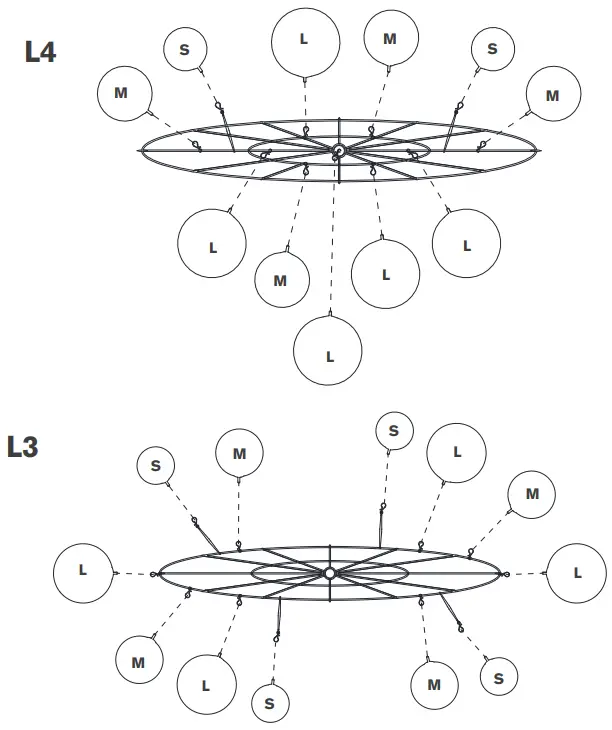 VISUAL COMFORT JN 5117 Talia Large Linear Chandelier - ASSEMBLY 2