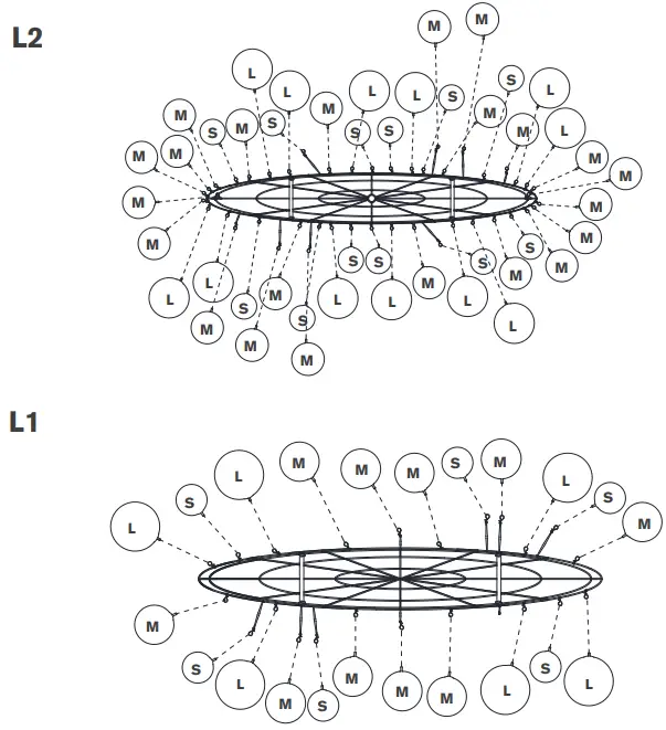 VISUAL COMFORT JN 5117 Talia Large Linear Chandelier - ASSEMBLY 3