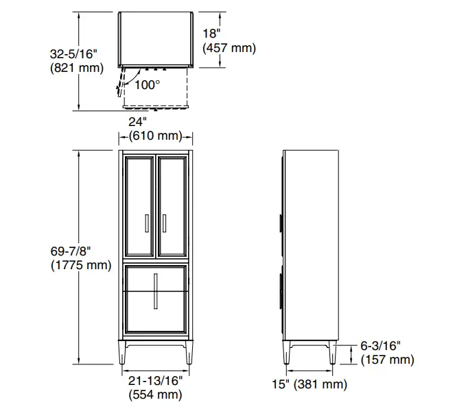 KOHLER K-33548-ASB-Southerk-Wood-Freestanding-Linen-Cabinet-FIG-1