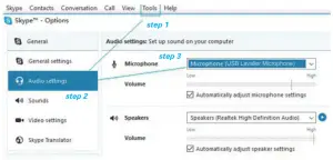 126-19 Streamer USB Clip Microphone - Applications setting