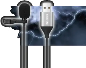 Sandberg 126-19 Streamer USB Clip Microphone 2