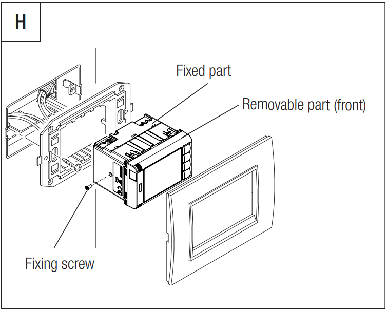 GEWiSS GW 10 794H KNX Timed Thermostat - Fixing screw