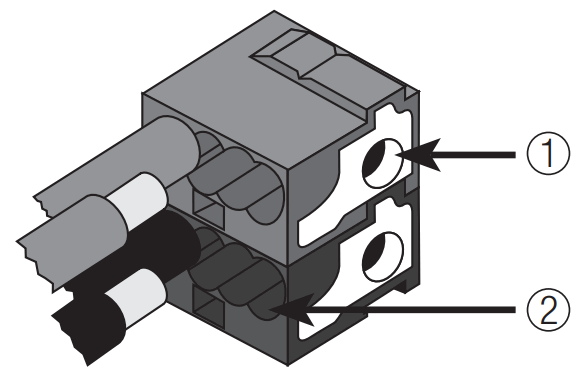 GEWiSS GW 10 794H KNX Timed Thermostat - connection