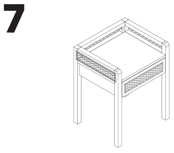 habitat 3296787 Peio Rattan 1 Drawer Bedside Table 11