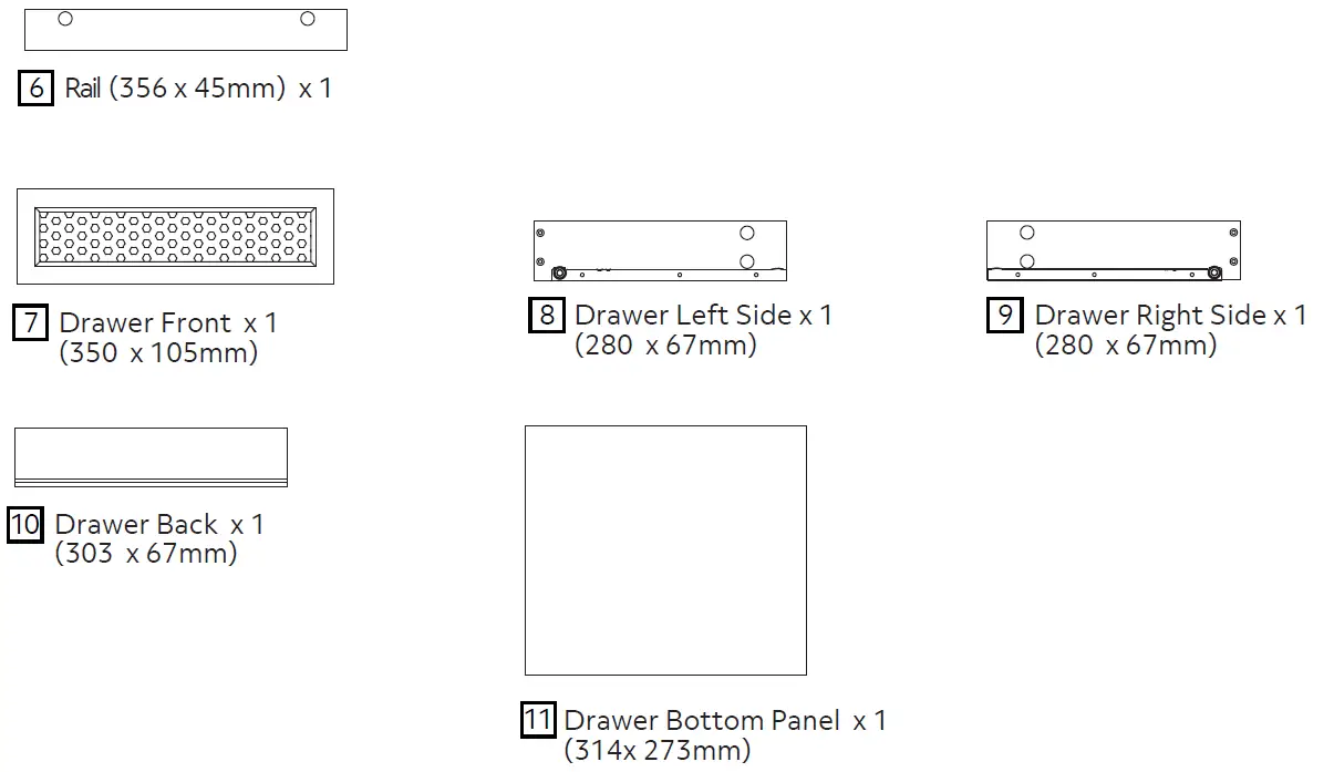 habitat 3296787 Peio Rattan 1 Drawer Bedside Table 4