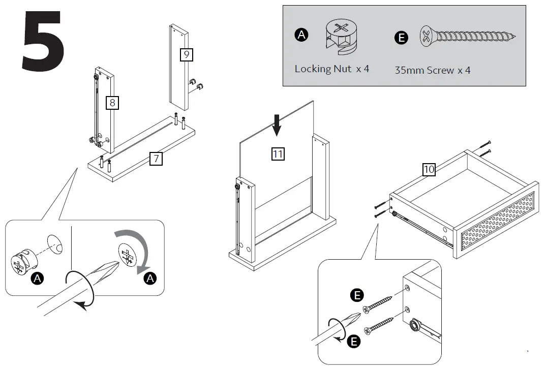 habitat 3296787 Peio Rattan 1 Drawer Bedside Table 9