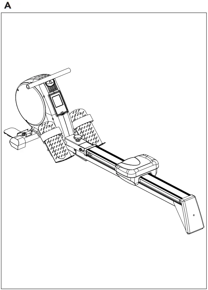 TUNTURI FitRow 50 Ergometer Pedal - Figure 1