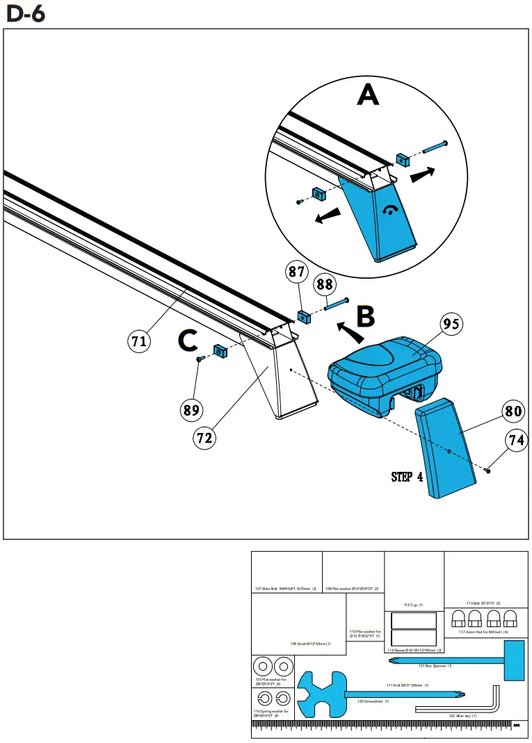 TUNTURI FitRow 50 Ergometer Pedal - Figure 12