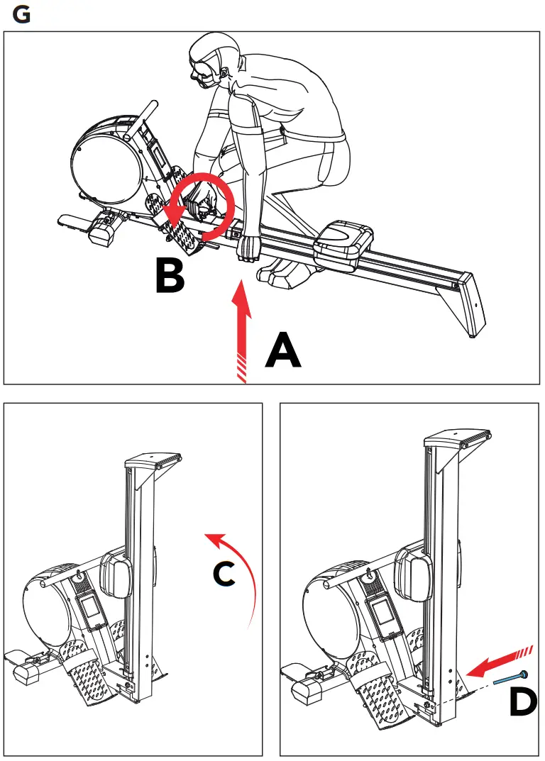 TUNTURI FitRow 50 Ergometer Pedal - Figure 16