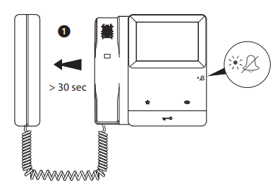 bticino CLASSE 100 Video Doorphone Door Entry System - Call bell selection