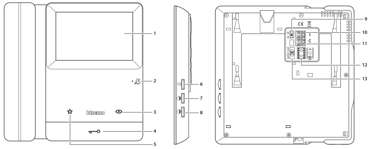 bticino CLASSE 100 Video Doorphone Door Entry System - Description
