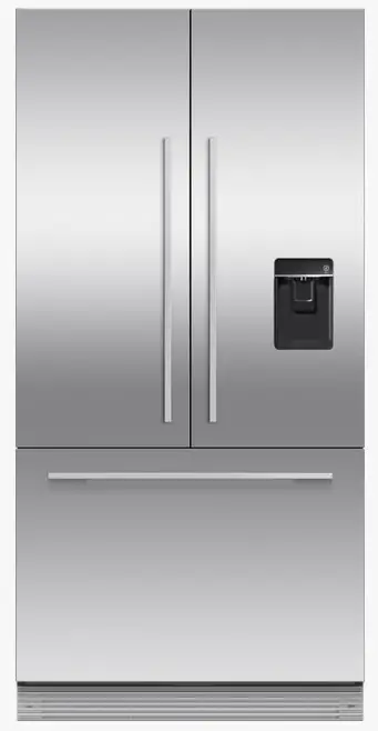 FISHER PAYKEL RS36A72U1 N Integrated French Door Refrigerator Freezer, 36 Inch Ice and Water
