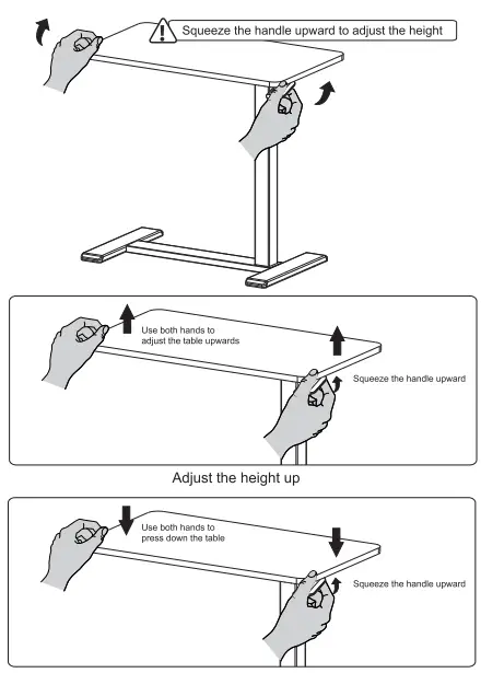 height of the tabletop