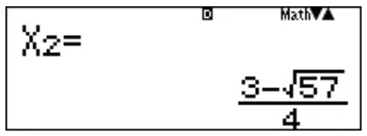 CASIO fx-115ES PLUS - quadratic3