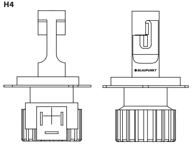 BLAUPUNKT HB4 12V Vehicle Lighting LED Headlamp-H4